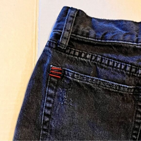 BDG Faded Black High Rise Frayed Booty Shorts 27 - Picture 4 of 11